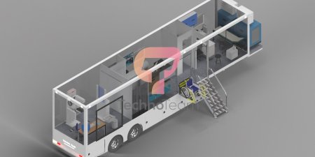Trailer Based Mobile Mammography Container