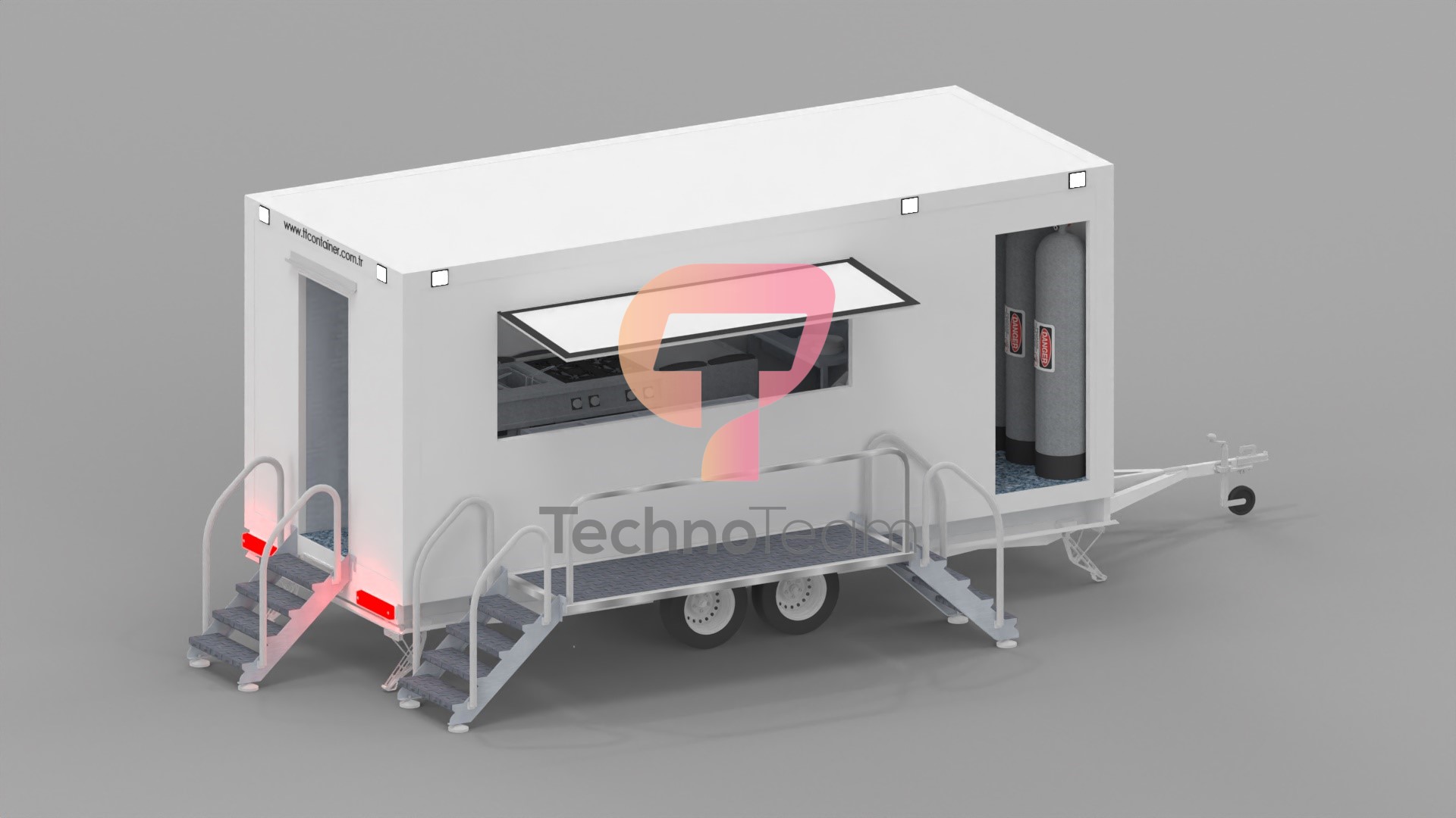 Multi clinic, Mobile Multiclinic, Trailer Based Clinic,Mobile OR, drawbar type clinic, trailer kitchen, mobile kitchen
