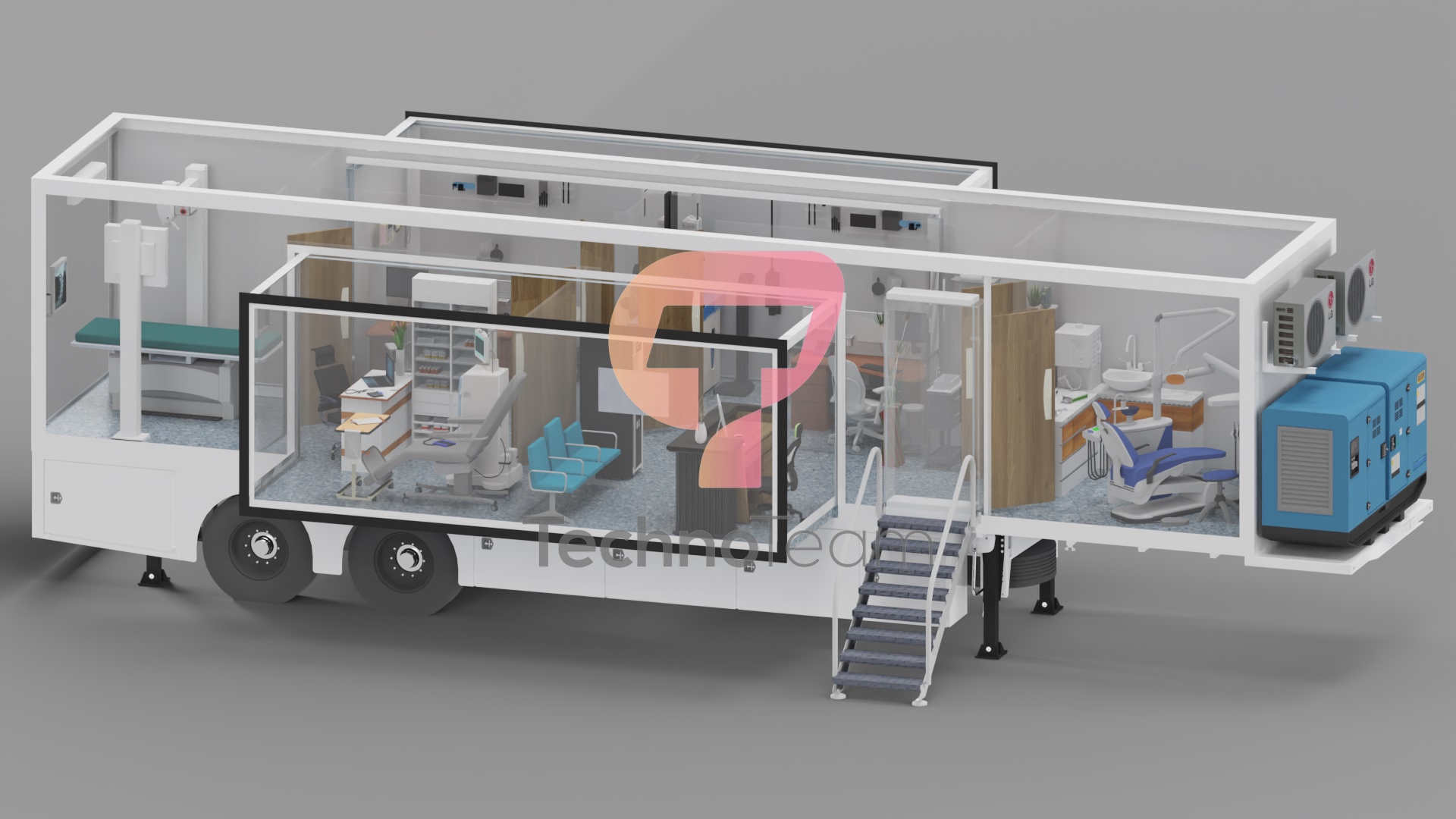 Multi clinic,Mobile Multiclinic,Trailer Based clinic,mobile OR,mobile ICU,mobile screening,Policlinic,Mobile Gynecology,mobile mammography, mobile dental clinic,mobile hospital